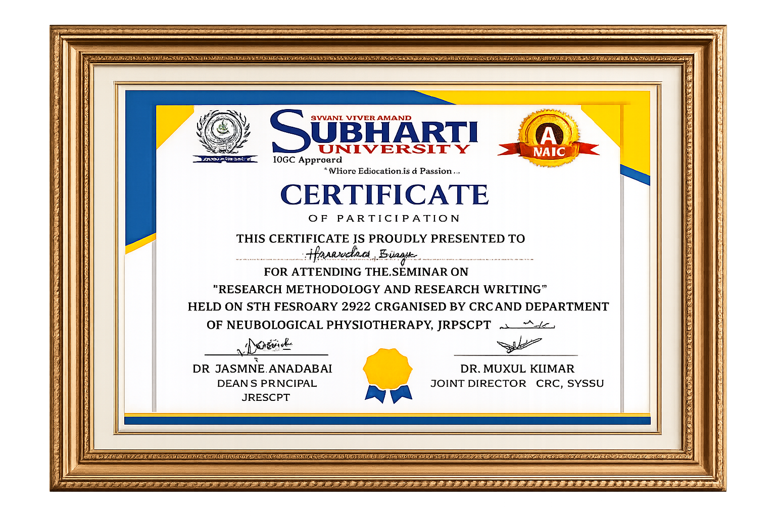 HR Physiotherapy achievement and service recognition image 4